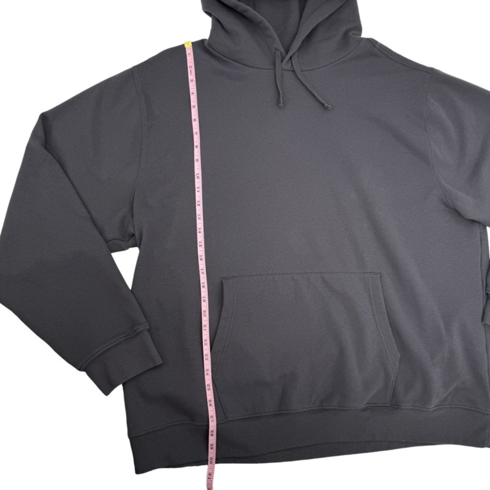 FRESH CLEAN THREADS 3XL Hoodie Gray Pullover Fleece Pocket Mens Dadcore Basics - Picture 7 of 10